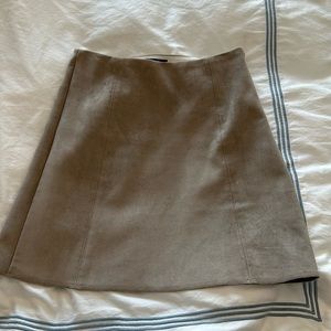Suede skirt